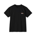 Hustle Sixers Logo Pocket Tee - Retro 76ers Pocket T-Shirt Comfort Colors