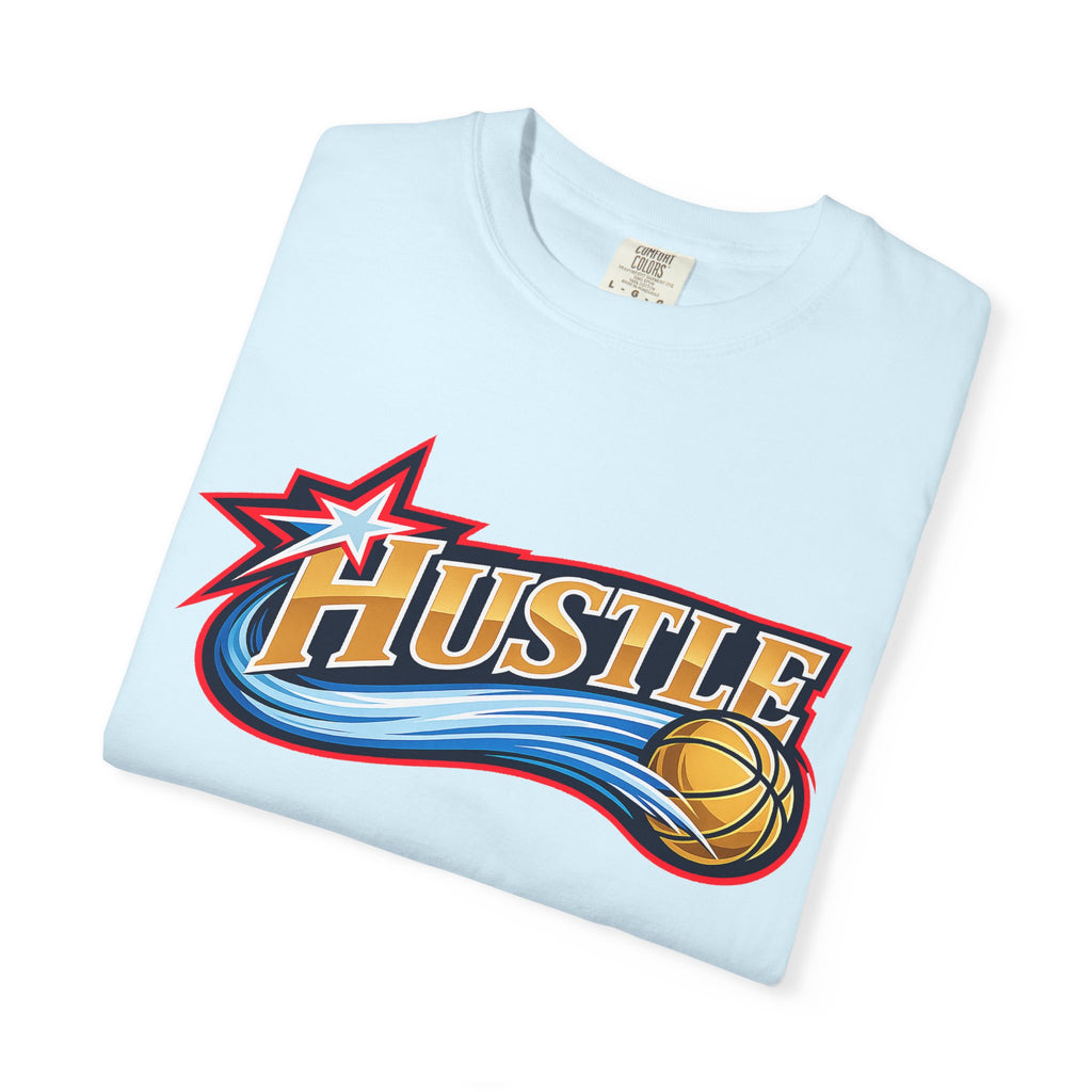 Hustle Sixers Logo T-Shirt - Retro 76ers Tee Comfort Colors