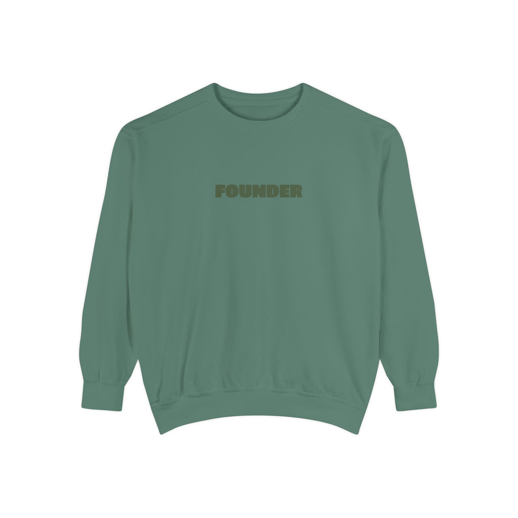 Founder Sweatshirt - Garment-Dyed Crewneck for Brand Founders