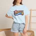 Hustle Sixers Logo T-Shirt - Retro 76ers Tee Comfort Colors
