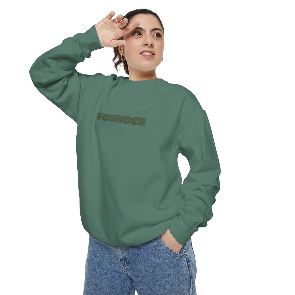 Founder Sweatshirt - Garment-Dyed Crewneck for Brand Founders