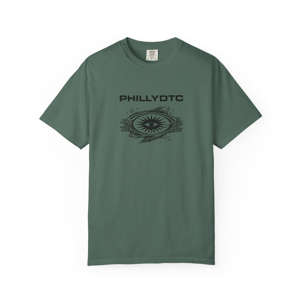 PhillyDTC 90s Rave Graphic Tee - Cosmic Compass T-Shirt