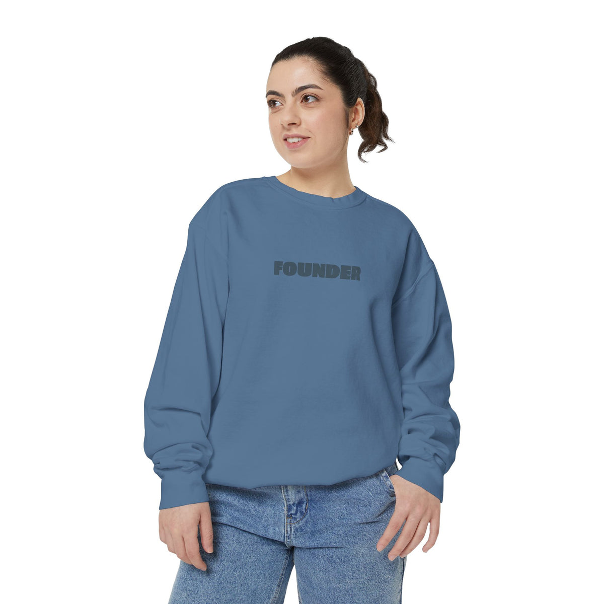 Founder Sweatshirt - Garment-Dyed Crewneck for Brand Founders