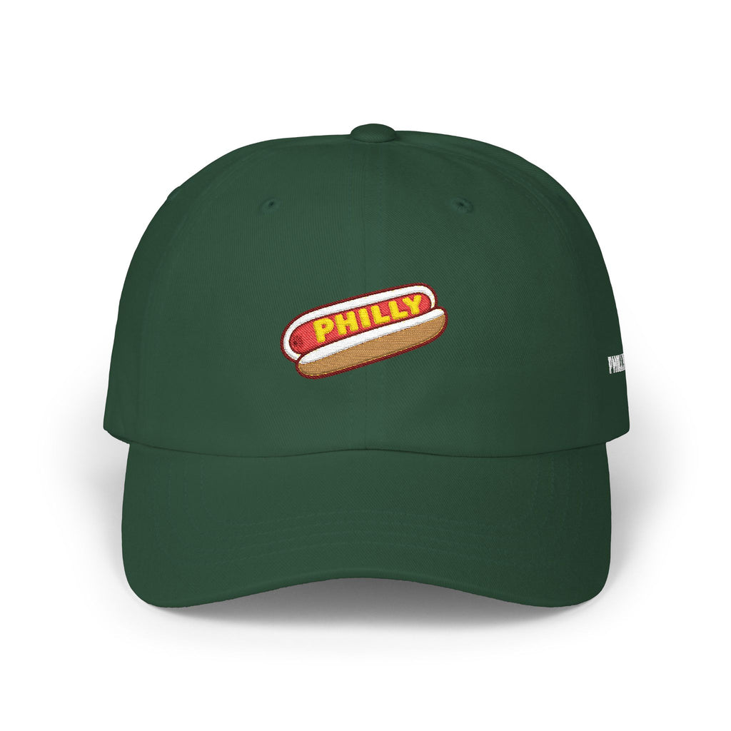 PHILLY Glizzy Hot Dog Embroidered Dad Hat