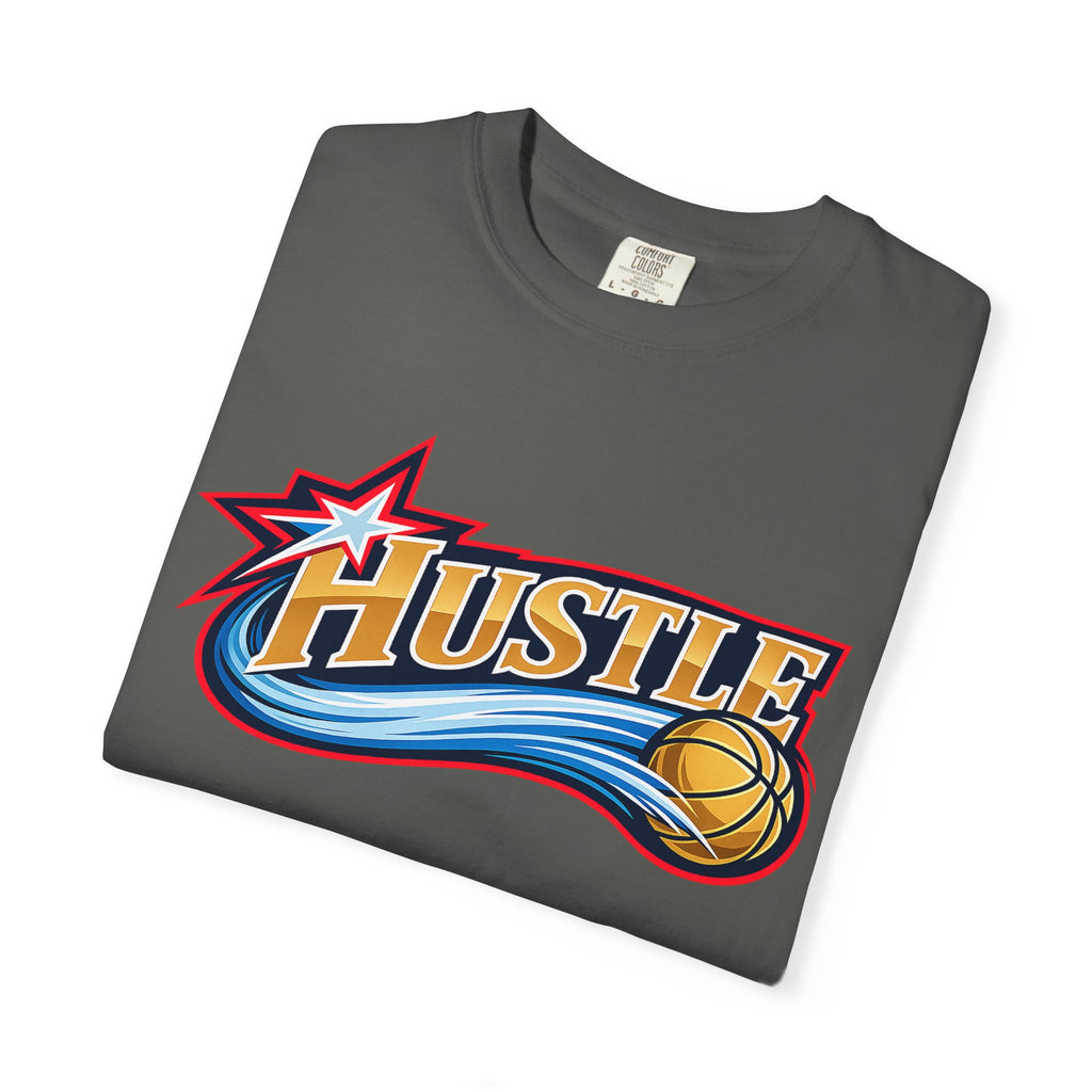 Hustle Sixers Logo T-Shirt - Retro 76ers Tee Comfort Colors