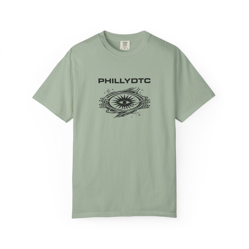 PhillyDTC 90s Rave Graphic Tee - Cosmic Compass T-Shirt
