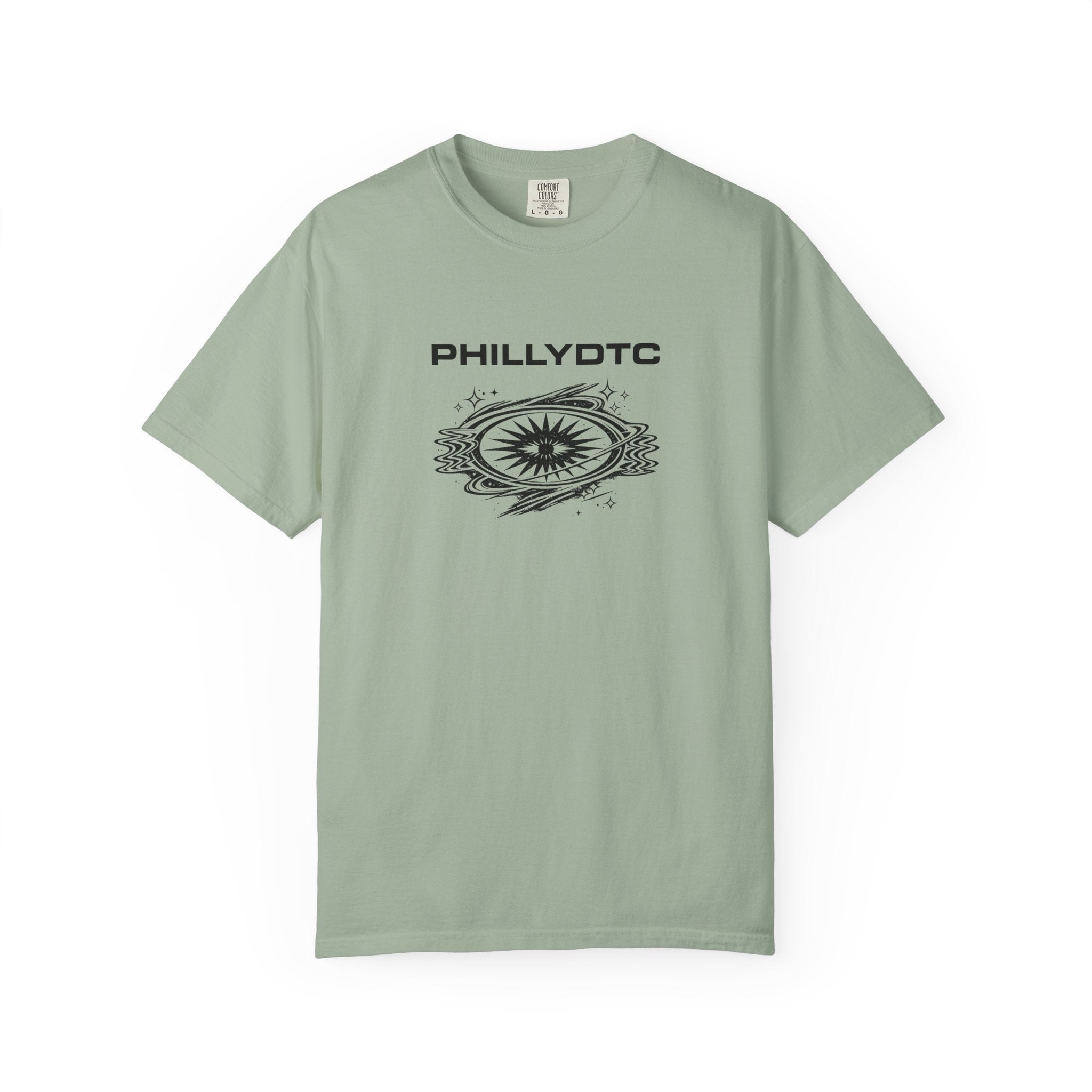 PhillyDTC 90s Rave Graphic Tee - Cosmic Compass T-Shirt