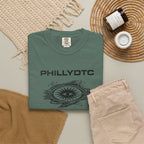PhillyDTC 90s Rave Graphic Tee - Cosmic Compass Grunge T-Shirt