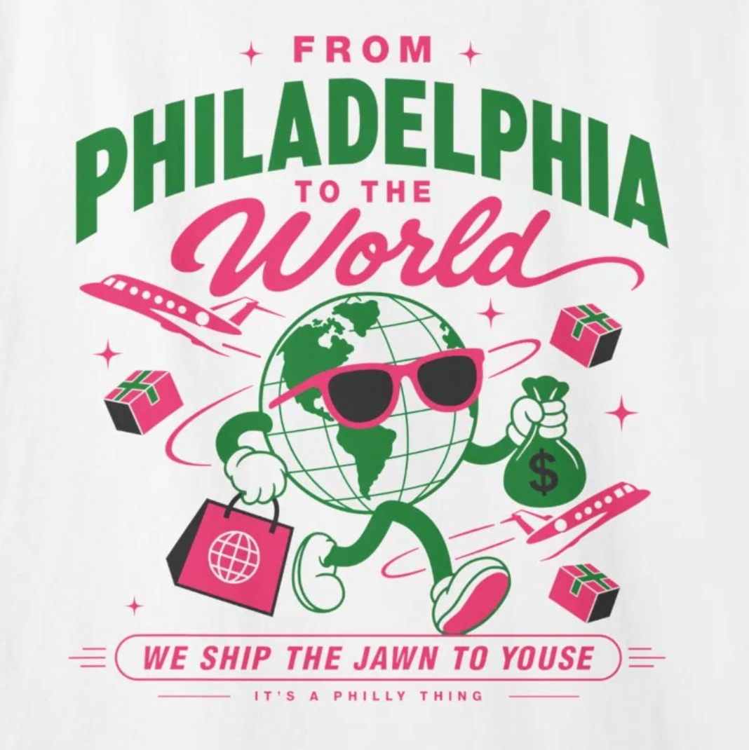 From Philadelphia to the World Tee - Unisex Garment-Dyed T-shirt