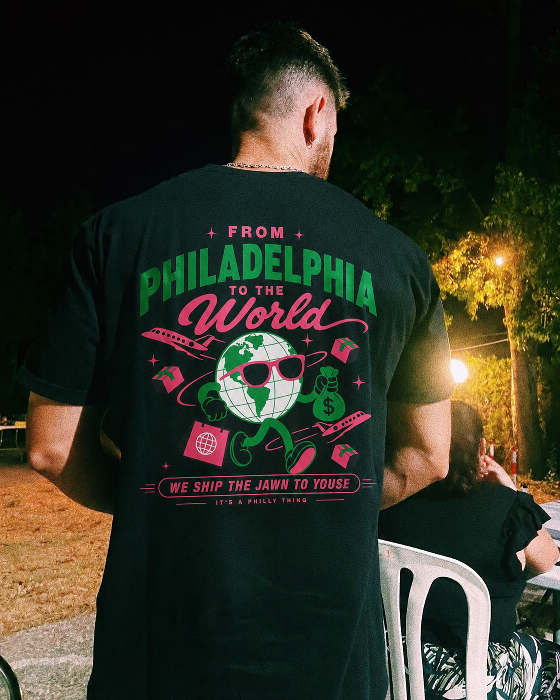 From Philadelphia to the World Tee - Unisex Garment-Dyed T-shirt