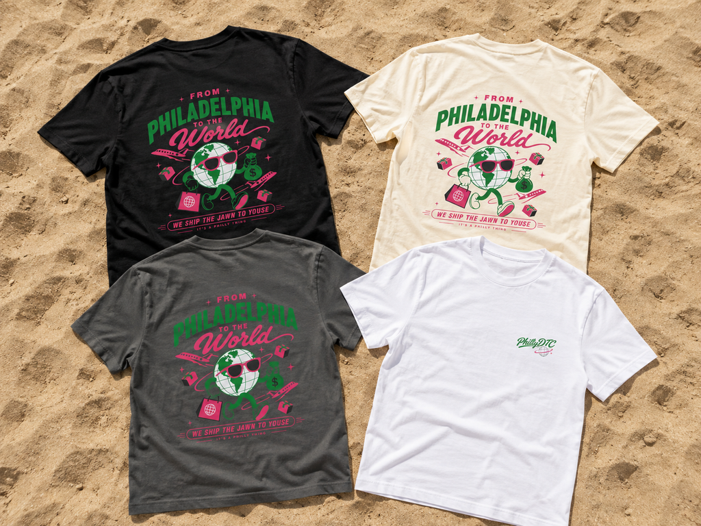 From Philadelphia to the World Tee - Unisex Garment-Dyed T-shirt