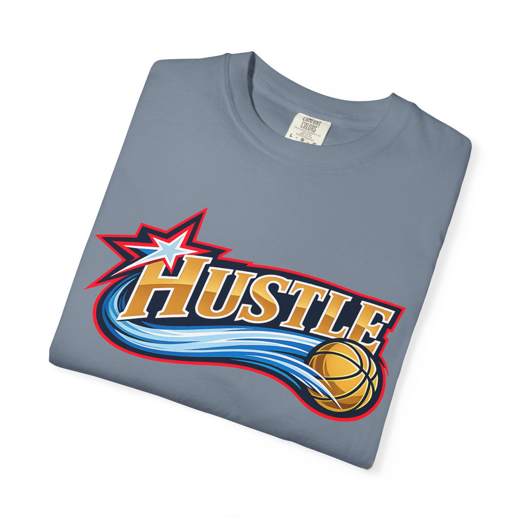 Hustle Sixers Logo T-Shirt - Retro 76ers Tee Comfort Colors