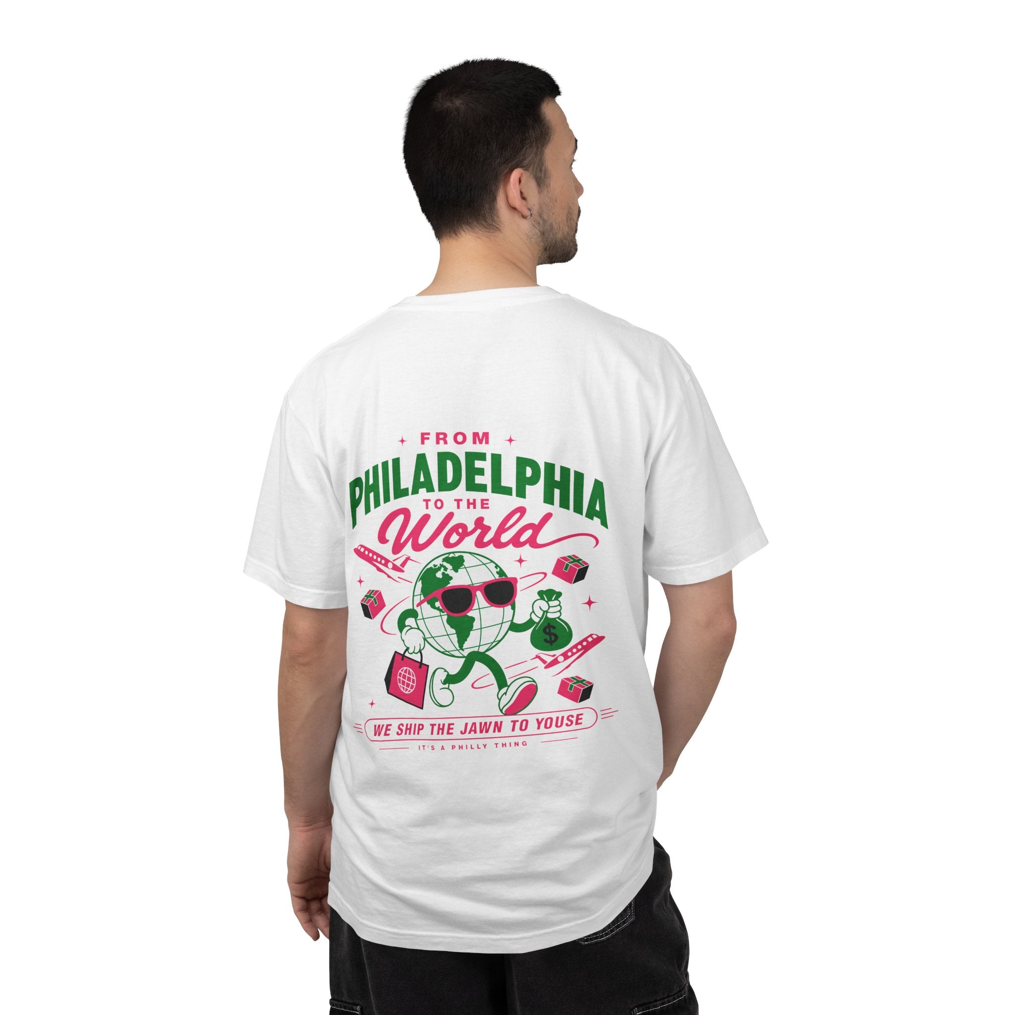 From Philadelphia to the World Tee - Unisex Garment-Dyed T-shirt