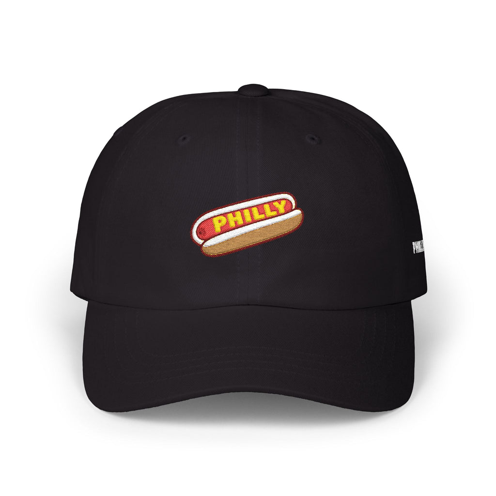 PHILLY Glizzy Hot Dog Embroidered Dad Hat