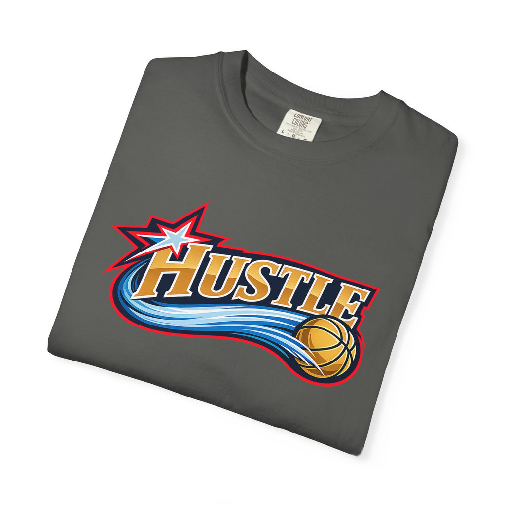 Hustle Sixers Logo T-Shirt - Retro 76ers Tee Comfort Colors