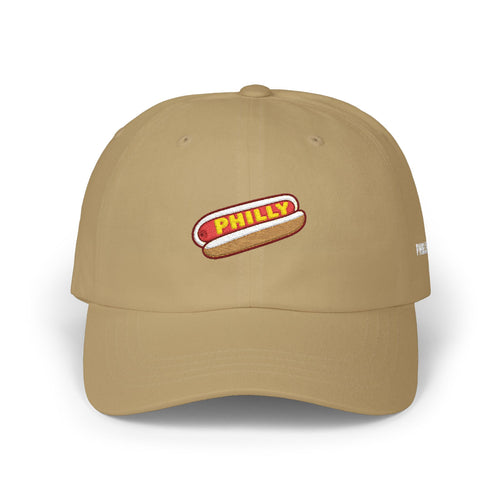 PHILLY Glizzy Hot Dog Embroidered Dad Hat
