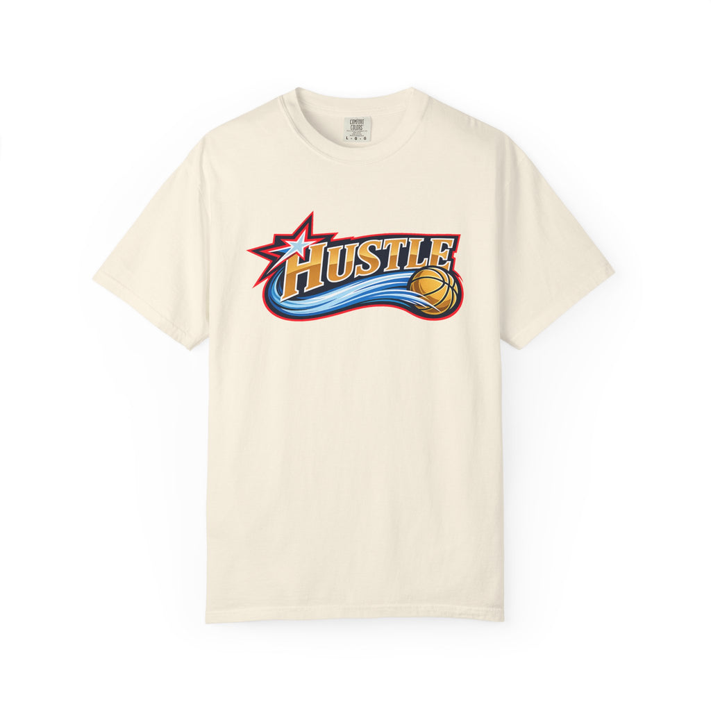 Hustle Sixers Logo T-Shirt - Retro 76ers Tee Comfort Colors