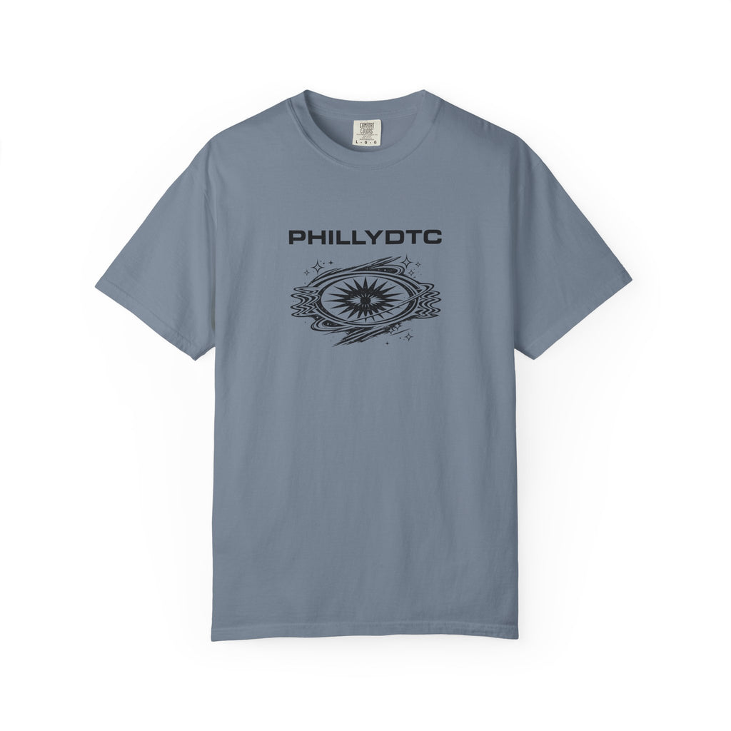 PhillyDTC 90s Rave Graphic Tee - Cosmic Compass T-Shirt