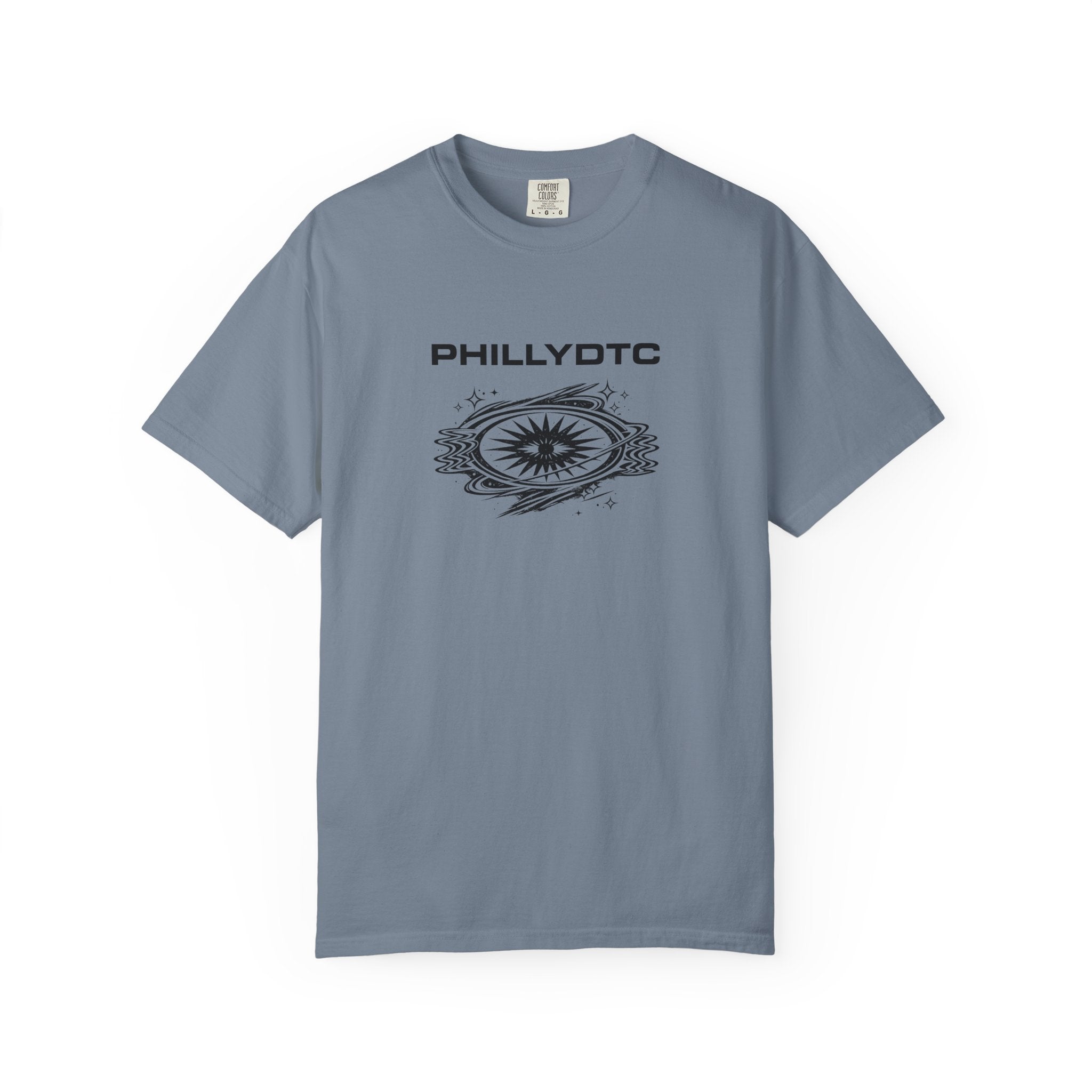 PhillyDTC 90s Rave Graphic Tee - Cosmic Compass T-Shirt