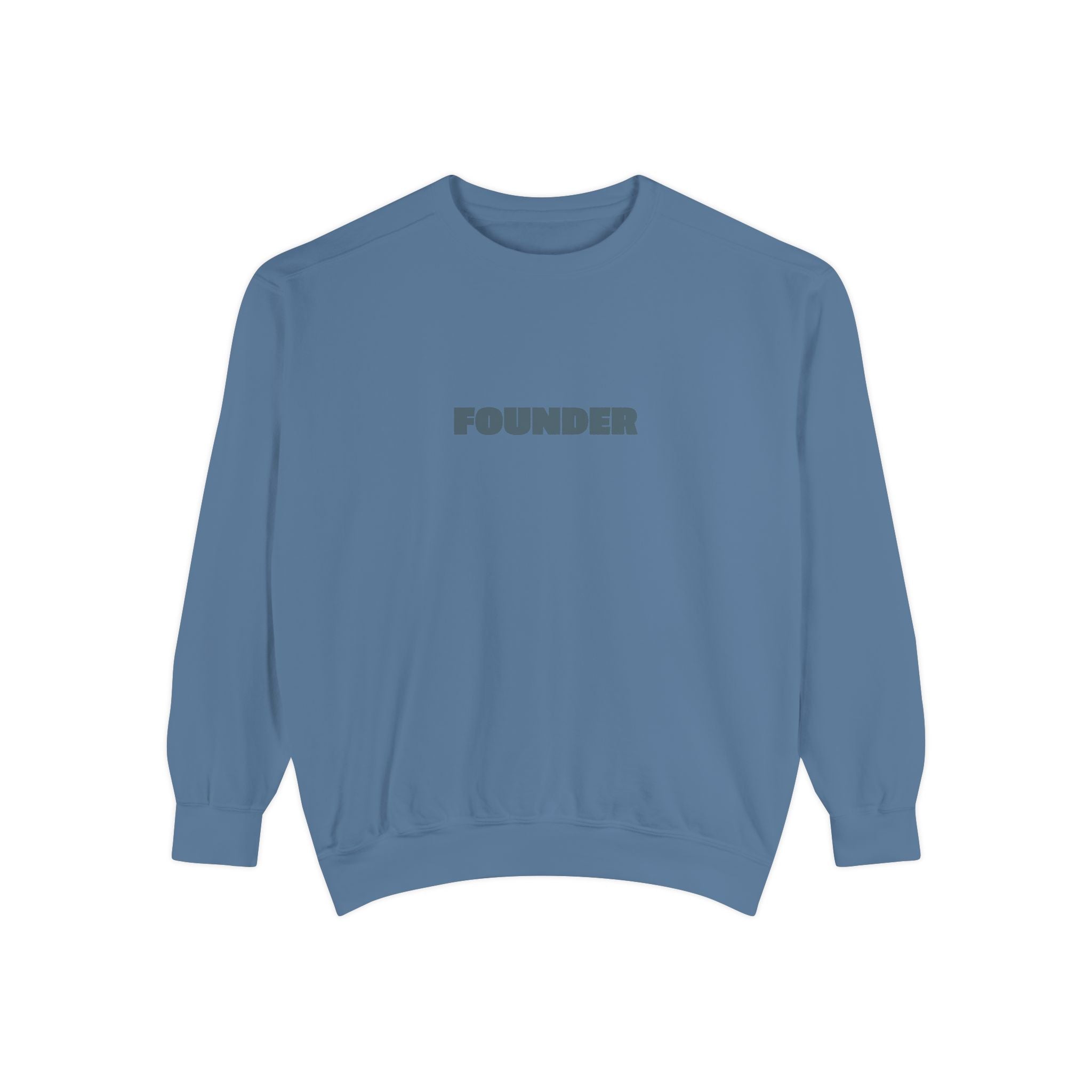 Founder Sweatshirt — 'FOUNDER' Garment-Dyed Crewneck for Brand Founders