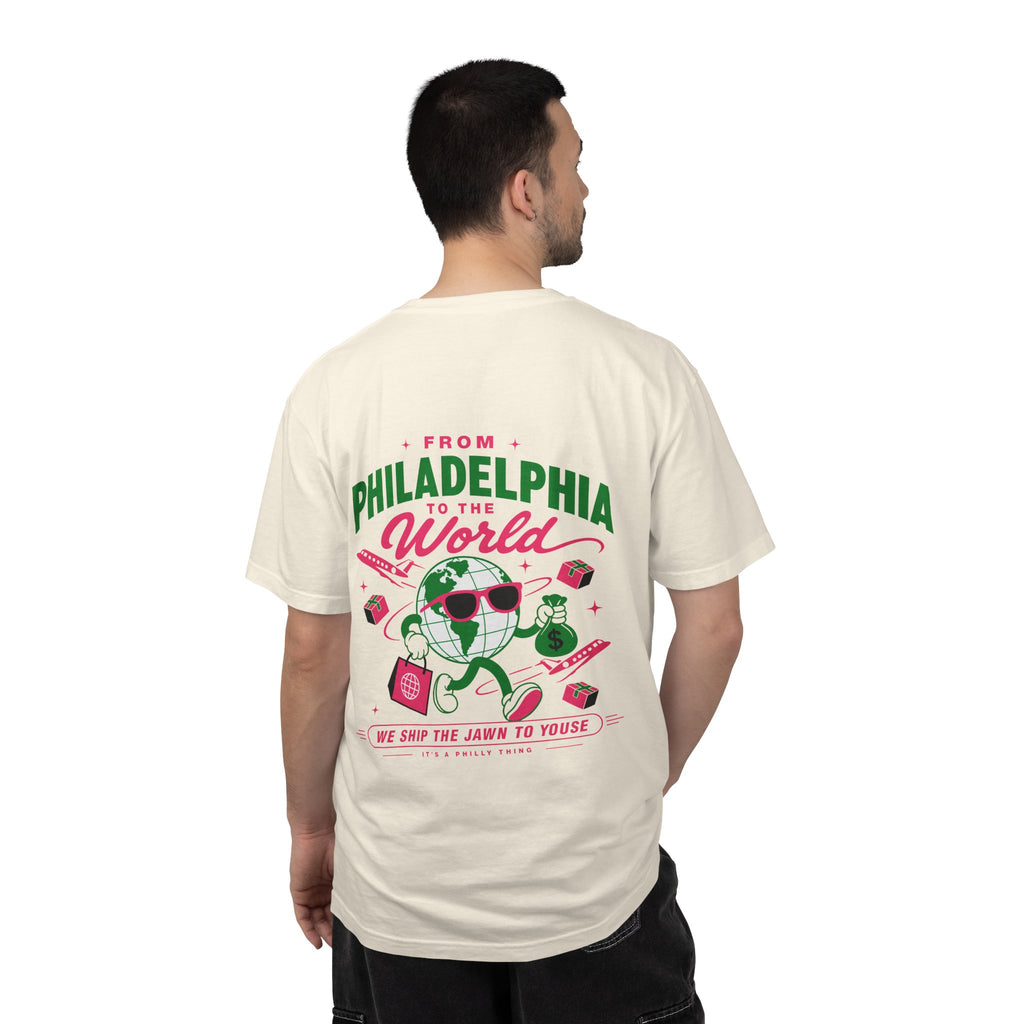 From Philadelphia to the World Tee - Unisex Garment-Dyed T-shirt