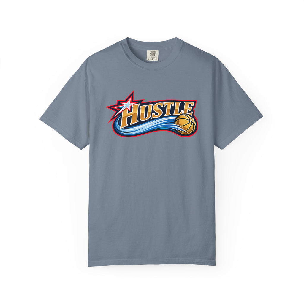 Hustle Sixers Logo T-Shirt - Retro 76ers Tee Comfort Colors