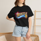 Hustle Sixers Logo T-Shirt - Retro 76ers Tee Comfort Colors